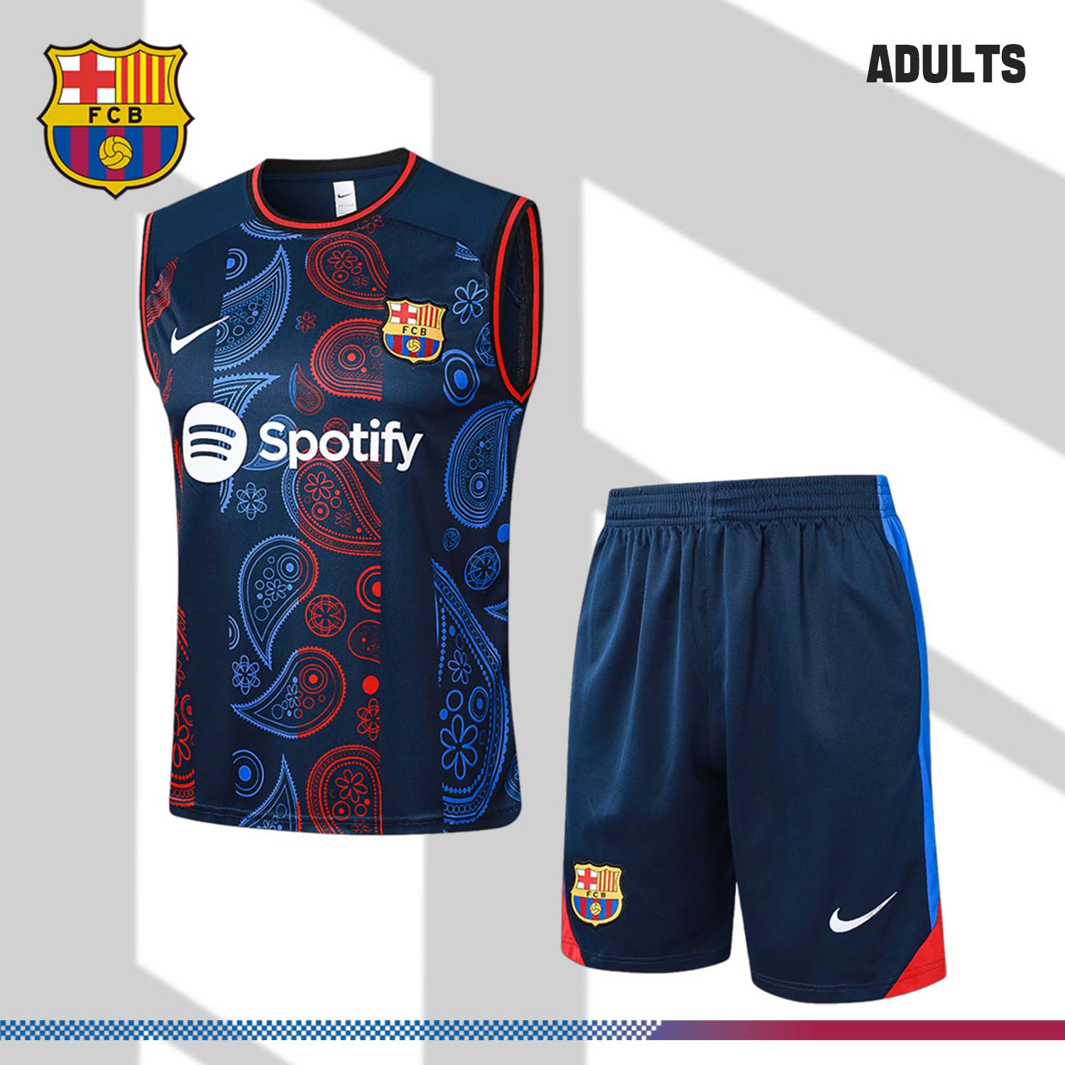 2024/2025 Barcelona Royal Blue Training Vest (adult kit)