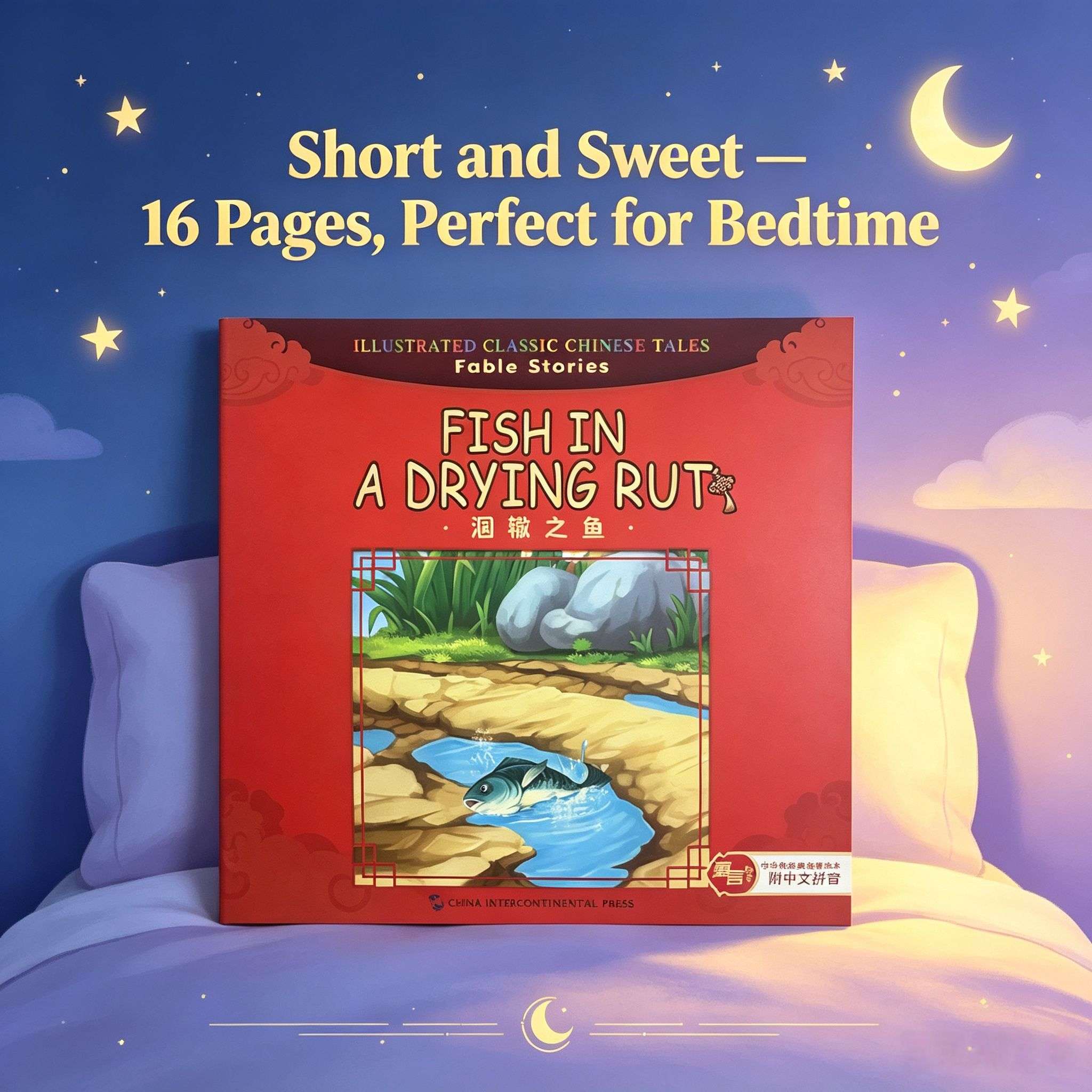Fish in a Drying Rut: A Chinese Fable (Chinese-English Picture Book)