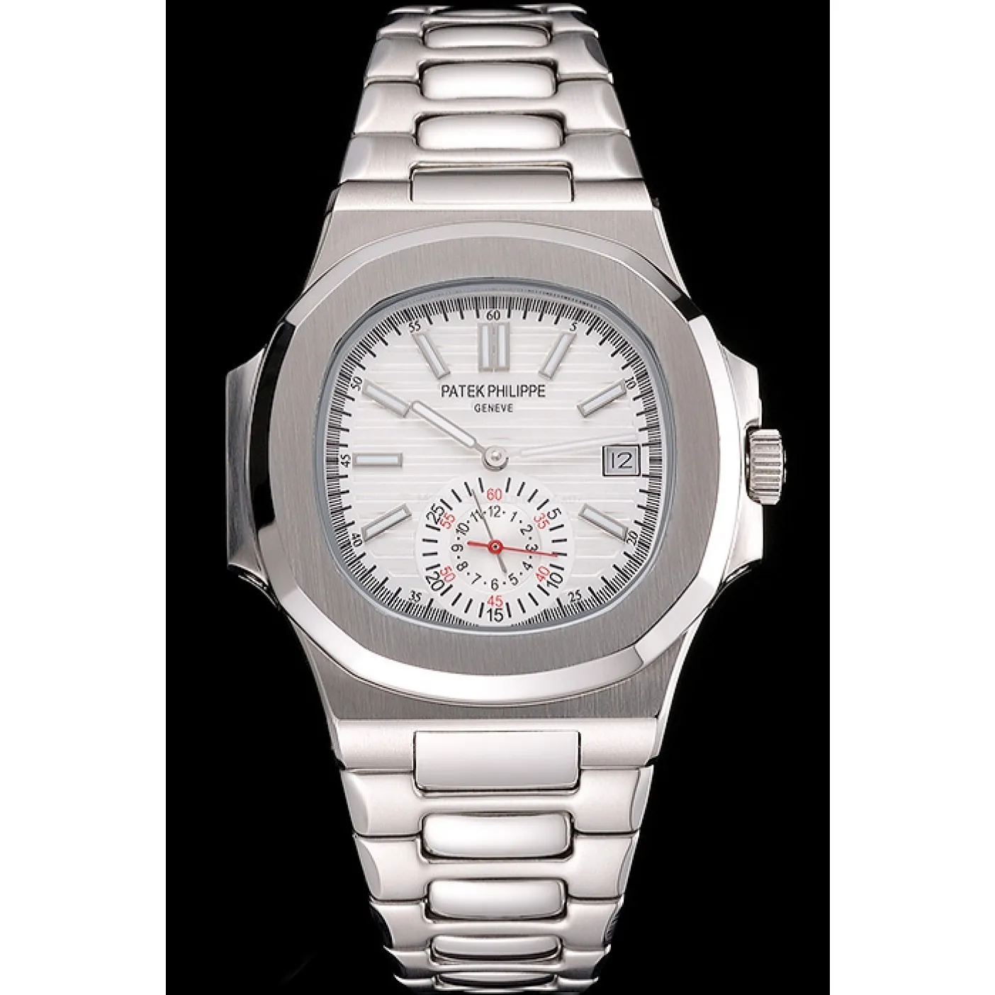 Nautilus Replica 5980/1A-019 Patek Philippe Dial White 40 mm, Stainless Steel