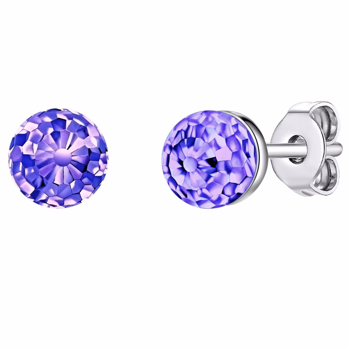 Ohrstecker Sterling Silber verziert mit Kristallen von Swarovski® in Silber