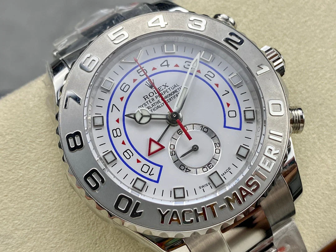Rolex Watch Yacht-Master II 44mm Silver White Dial