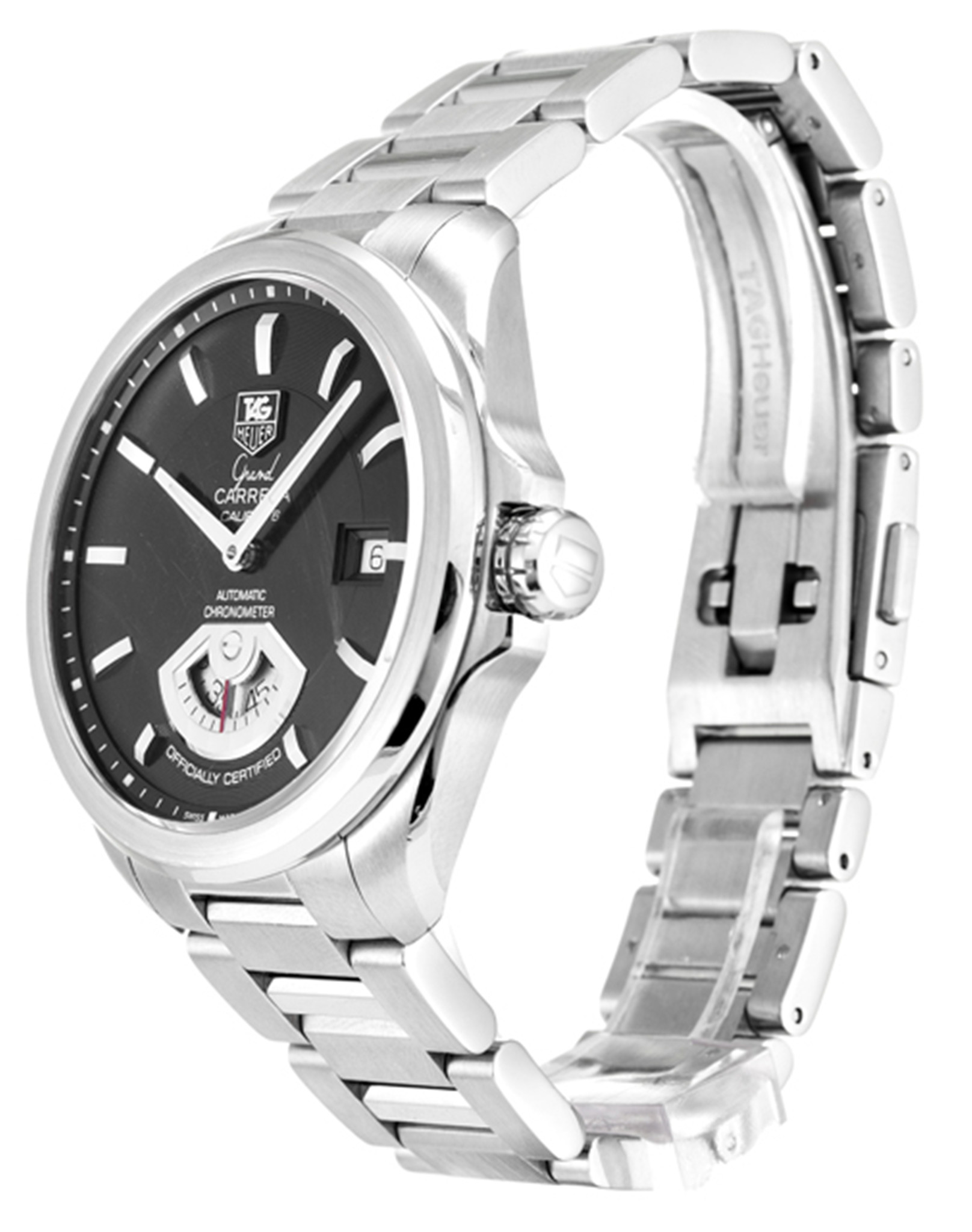 Replica Tag Heuer Grand Carrera WAV511A.BA0900 Black Dial Stick Markers 40.2MM