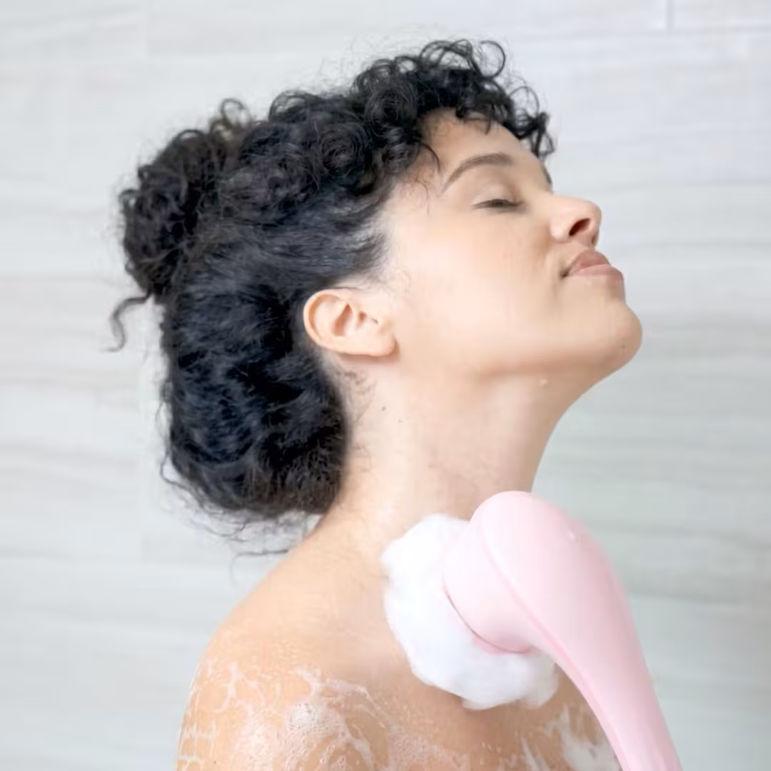 Blushly  Cleansing & Exfoliating Body Brush with Heads-Marble Edition