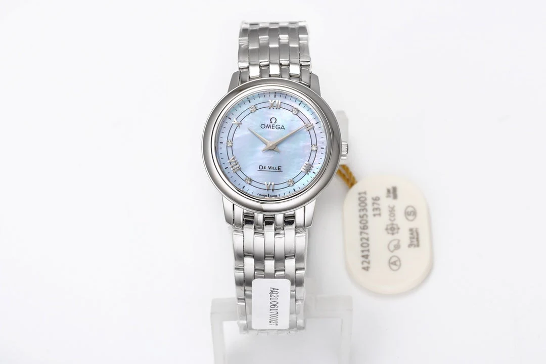 Omega Watch DEVILLE PRESTIGE 27MM STEEL ICE BLUE DIAL
