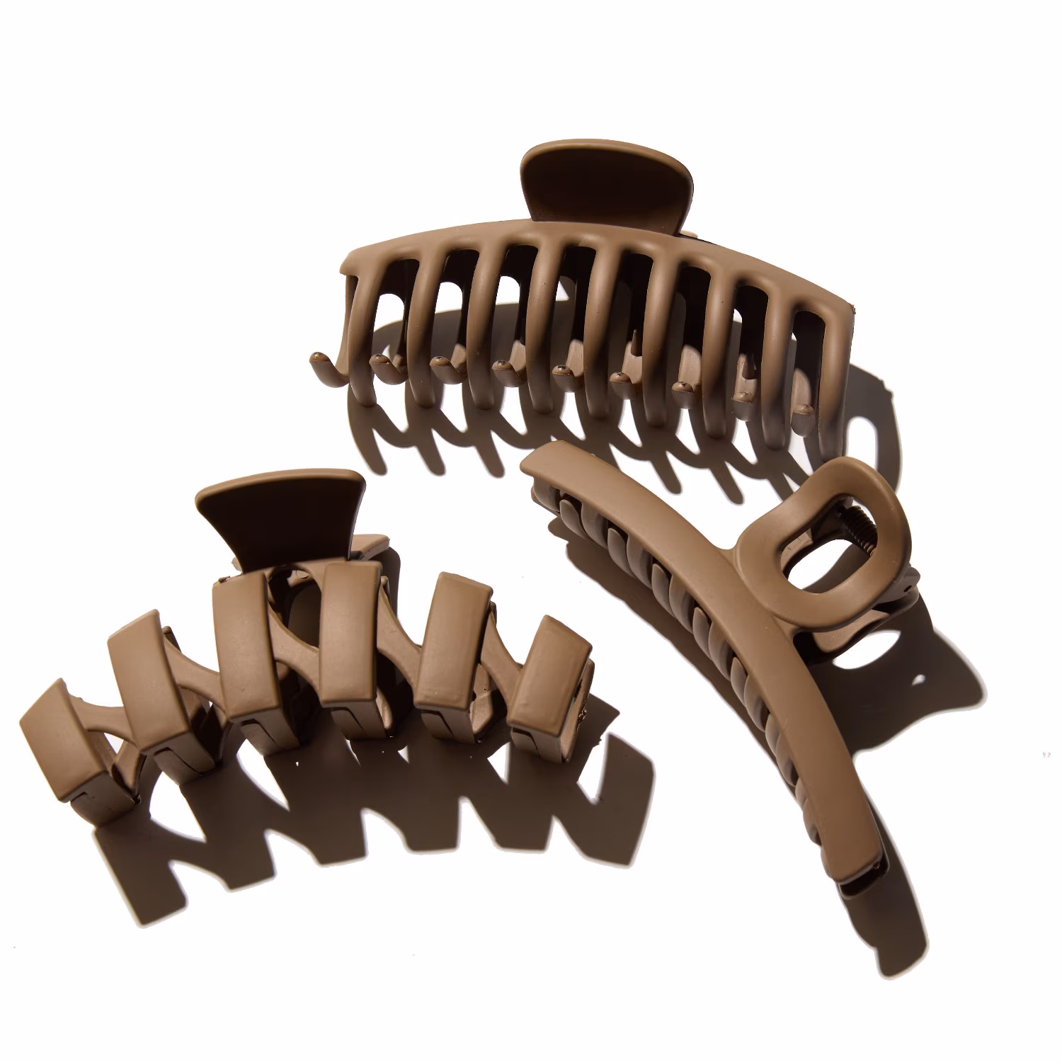 Medium Claw Hair Clips, 3-Pack