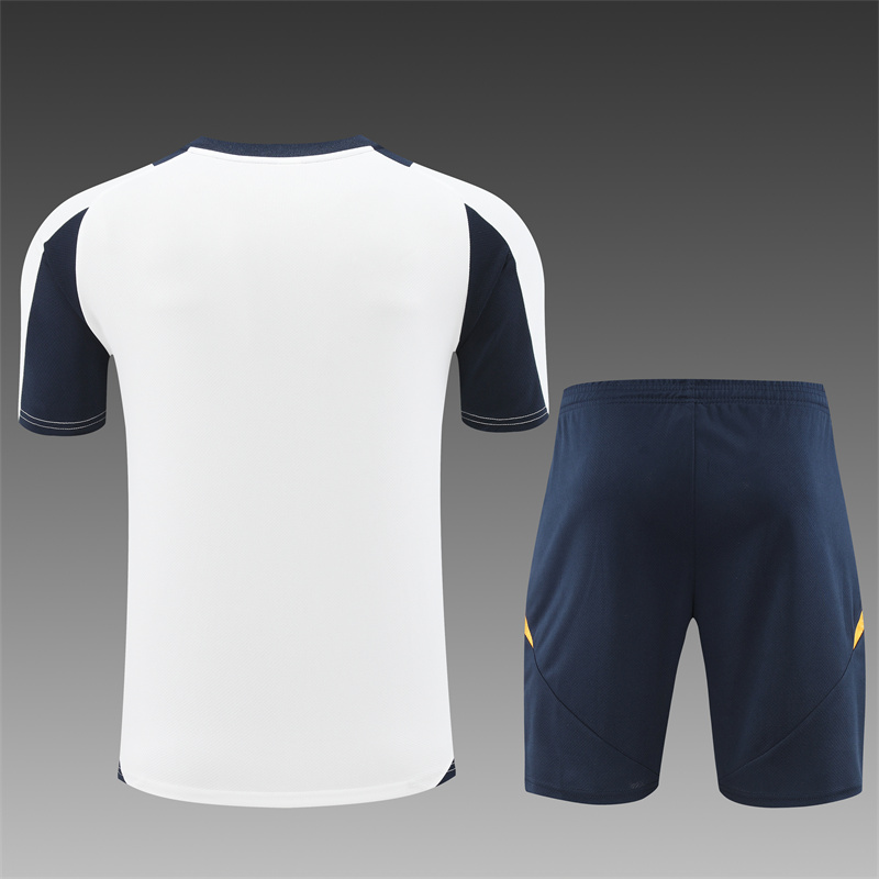 2024/2025 Real Madrid White Adult Short Sleeve Training Suit (Adult Kit)