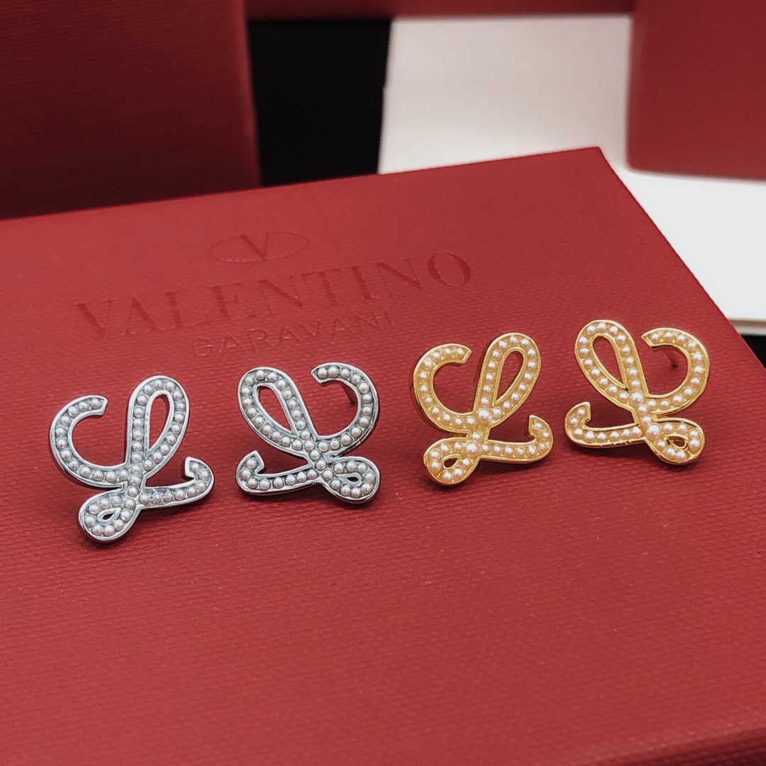 Loewe Cut-Out Logo Earrings