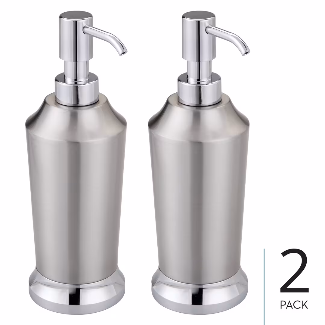 iDesign  Brushed Stainless Steel Soap Dispenser