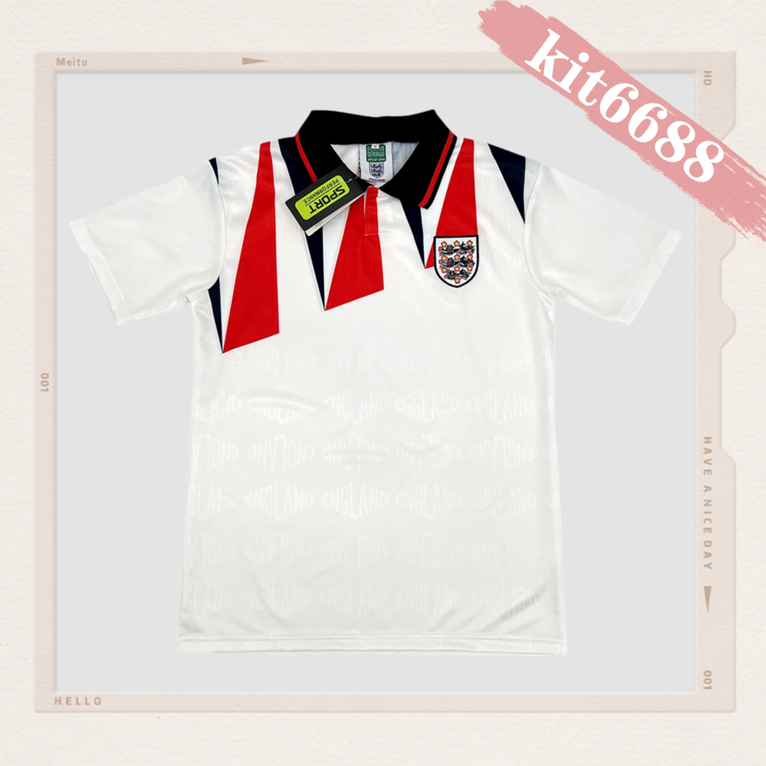 1992 England Home Retro Football Shirt