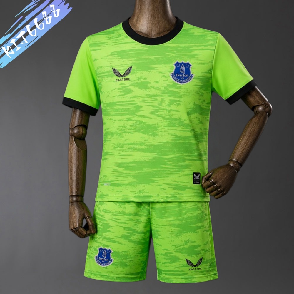 2026/2027 Everton Goalkeeper Football Shirt (Kids Kit socks)