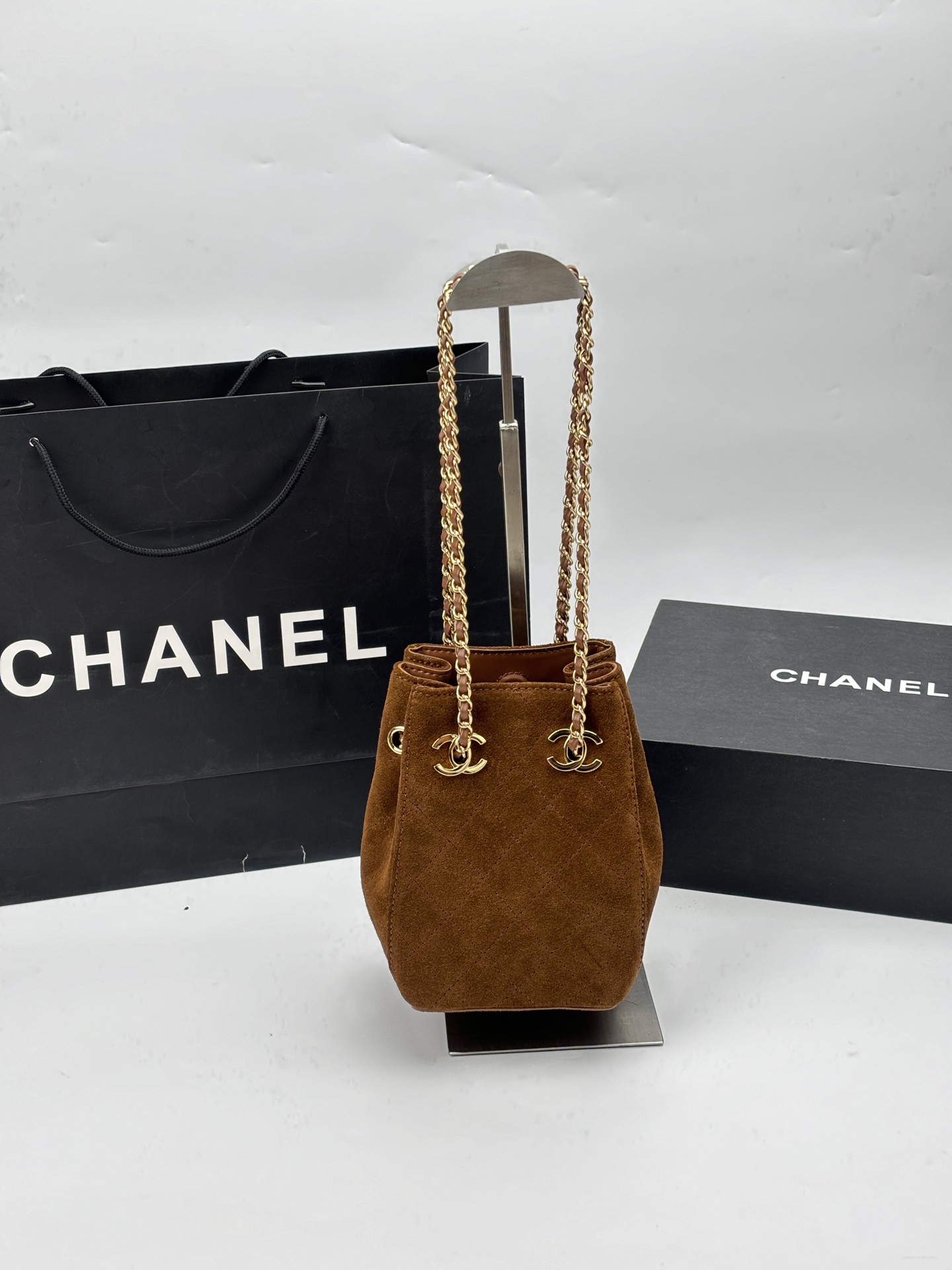 Chanel Chain Bucket Bag