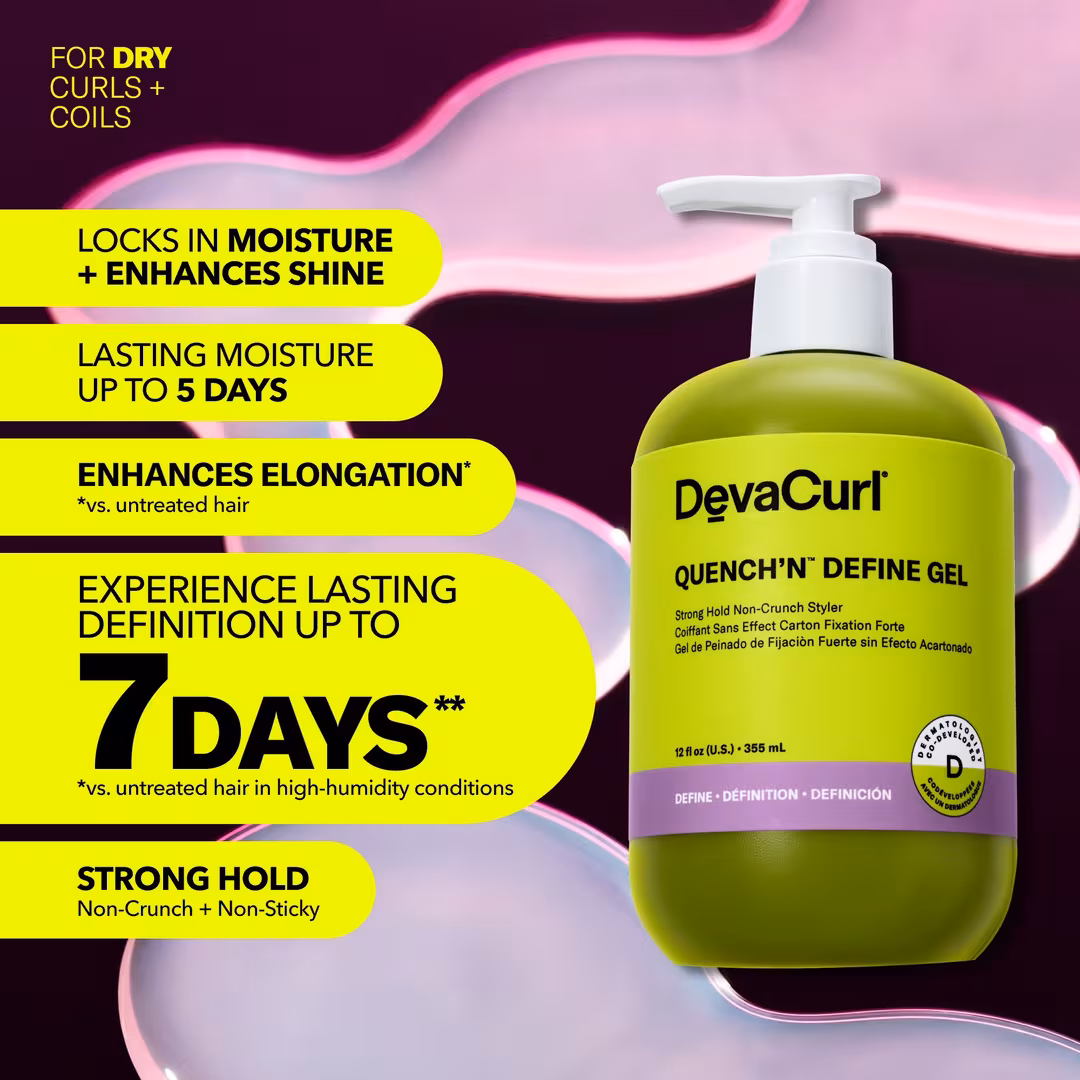 DevaCurl  QUENCH’N DEFINE GEL Strong Hold Non-Crunch Styler