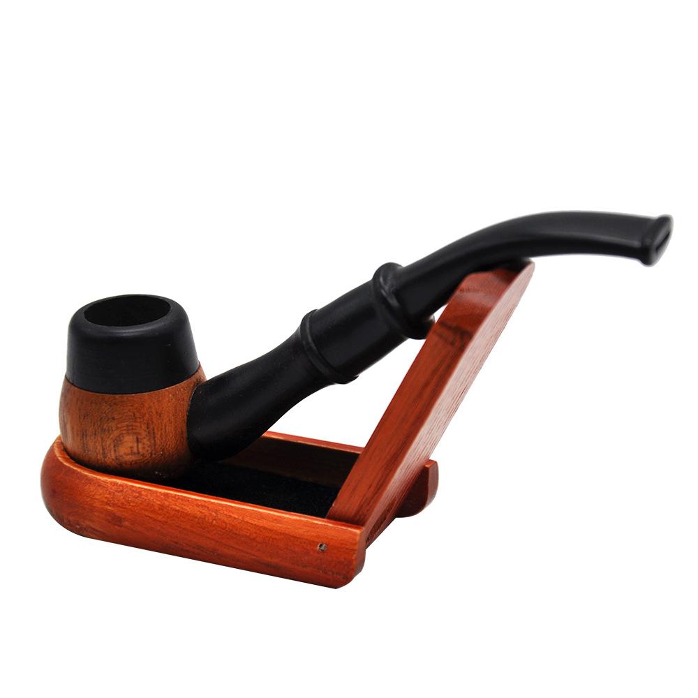 Ebony Wooden Sherlock Pipe