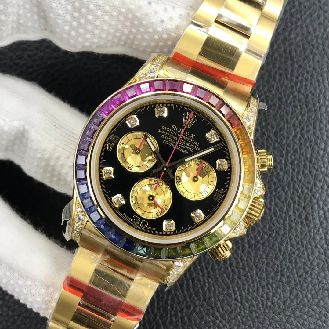 Rolex Watch DAYTONA GOLD CUSTOM RAINBOW 116528 Watch