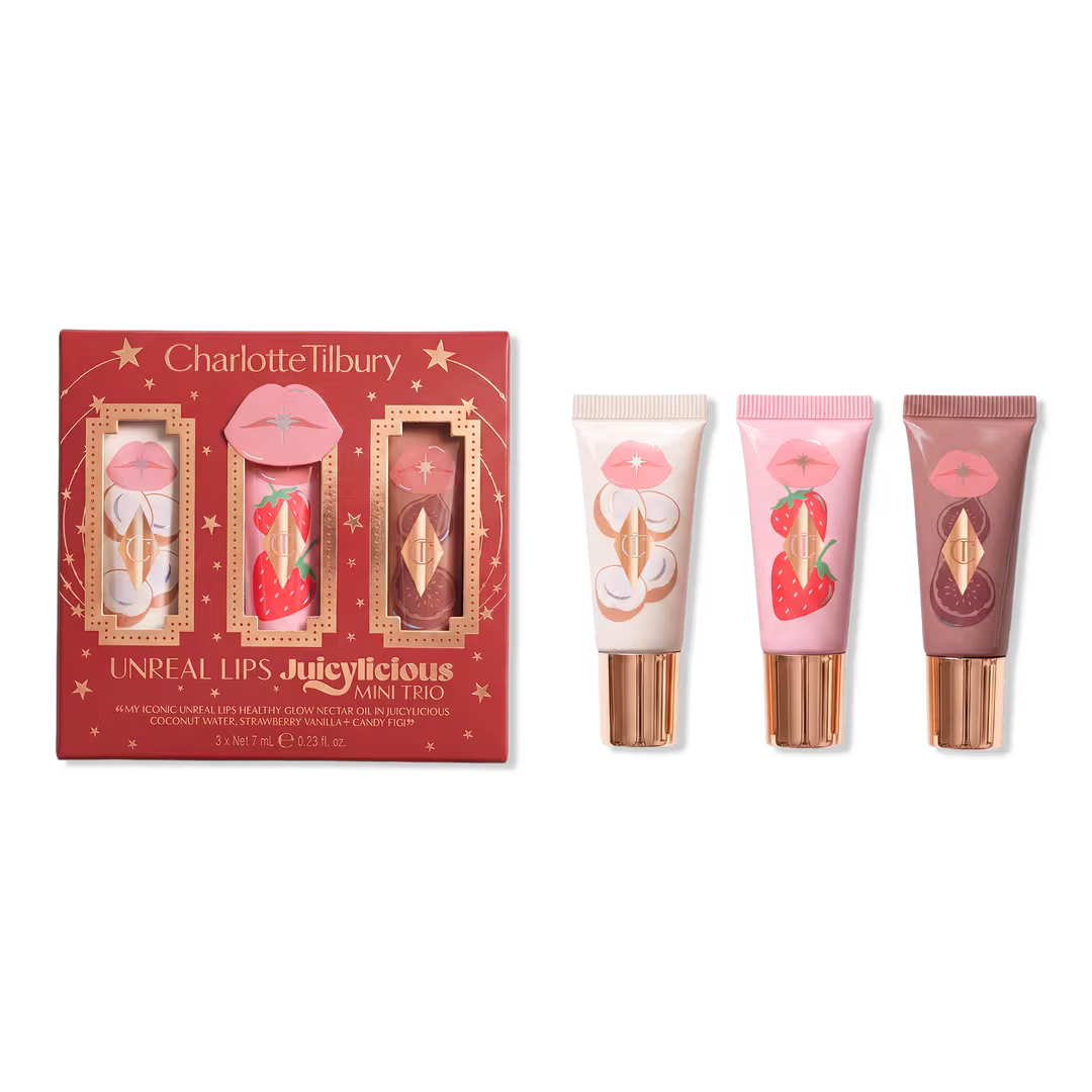 Charlotte Tilbury  Unreal Lips Juicylicious Mini Trio
