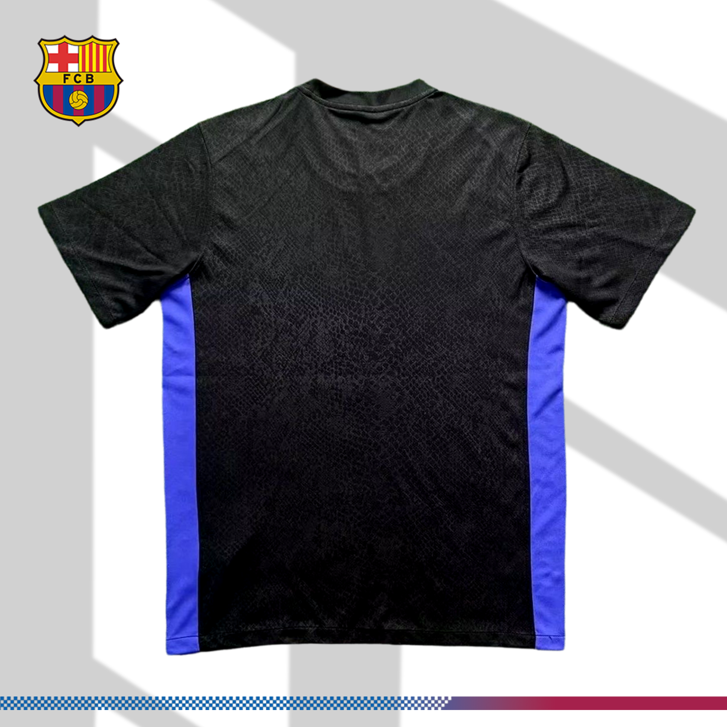 2025/2026 Barcelona Black Pre-match Training Shirt (Fan Edition)