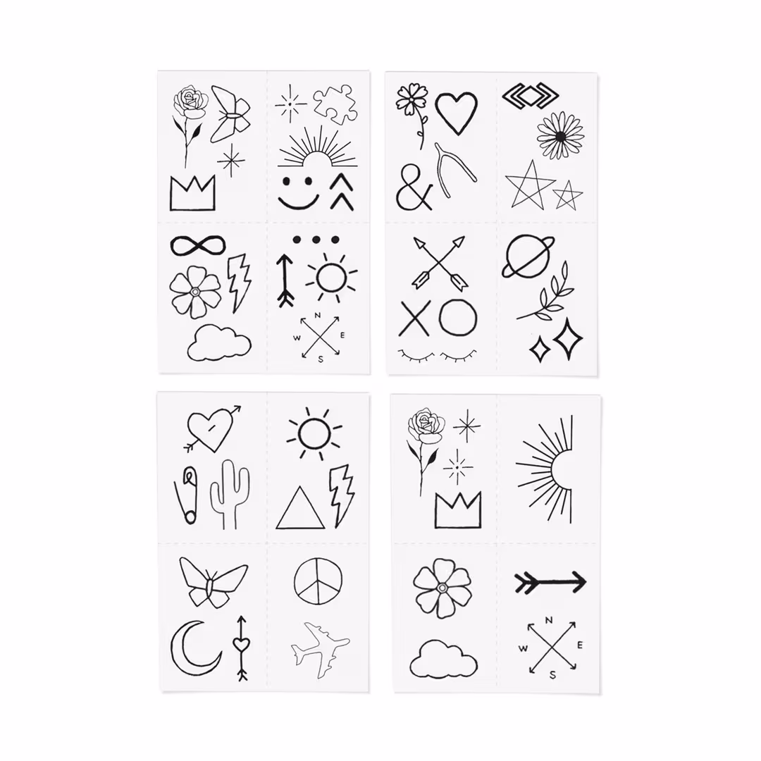 Inked by Dani  Doodle Temporary Tattoo Pack
