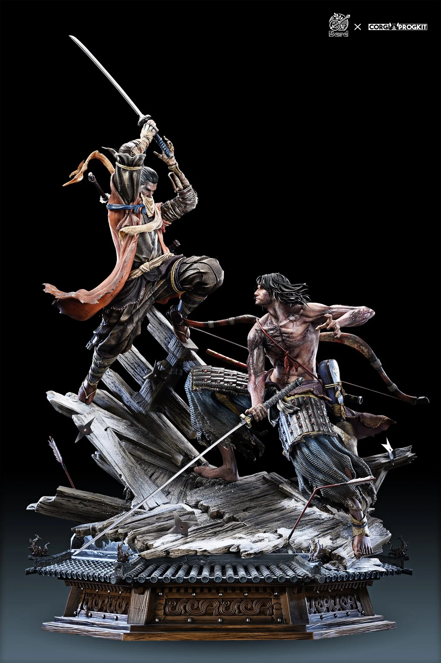 Sekiro: Shadows Die Twice - Sekiro vs. Genichiro Ashina | 1:6 Resin Statue | von Bard x CorgiProGKit Studios