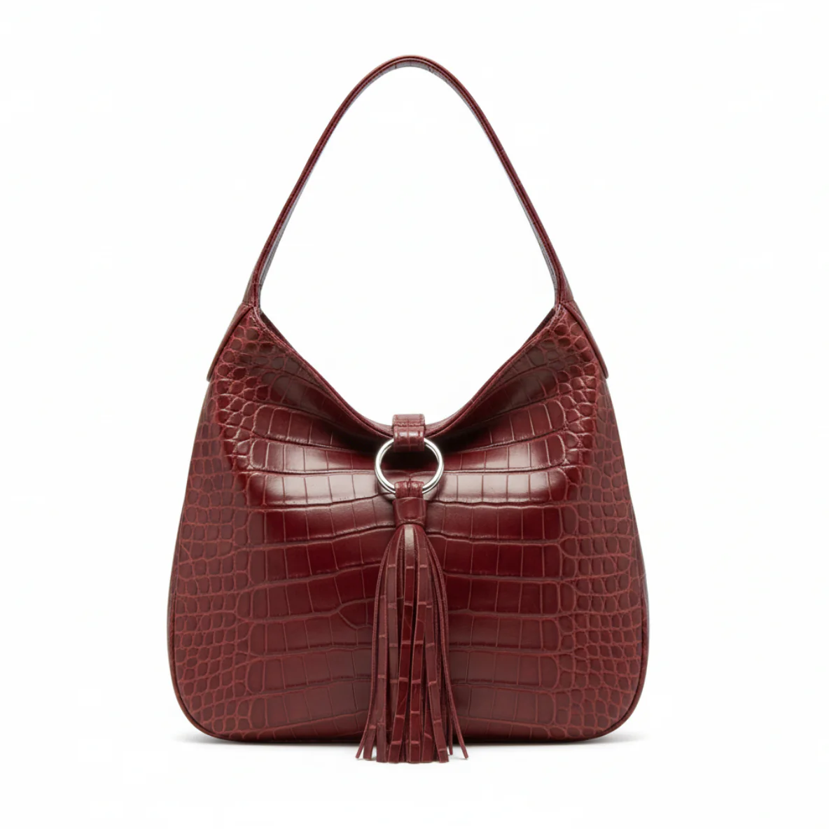 Sapphire Suede Tassel Hobo