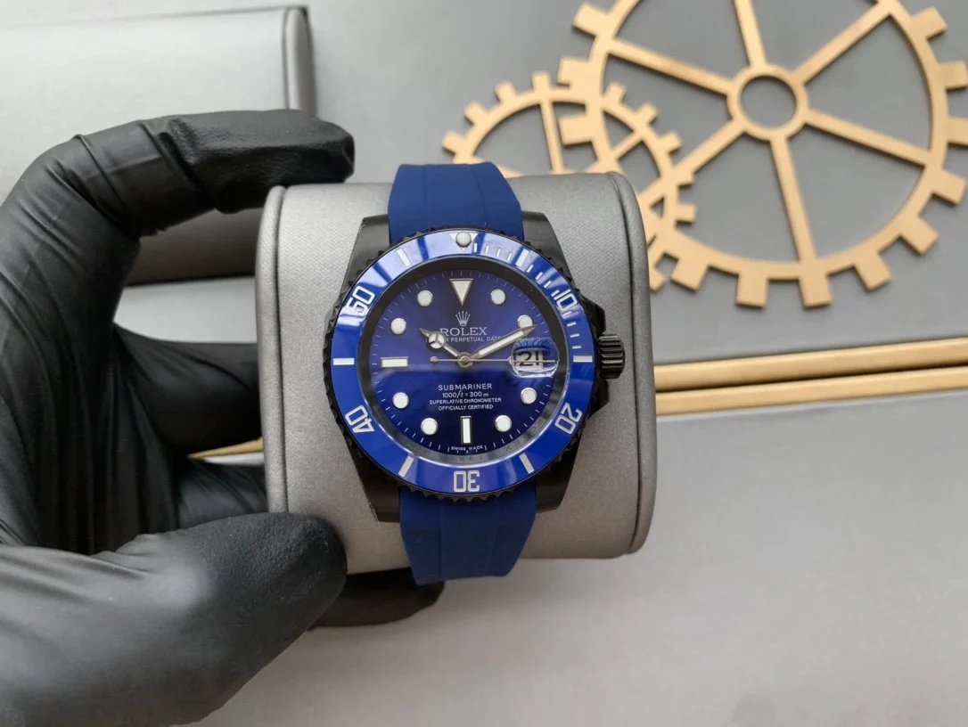 Rolex Watch SUBMARINER DATE 41 BLACK CASE BLUE DIAL Watch