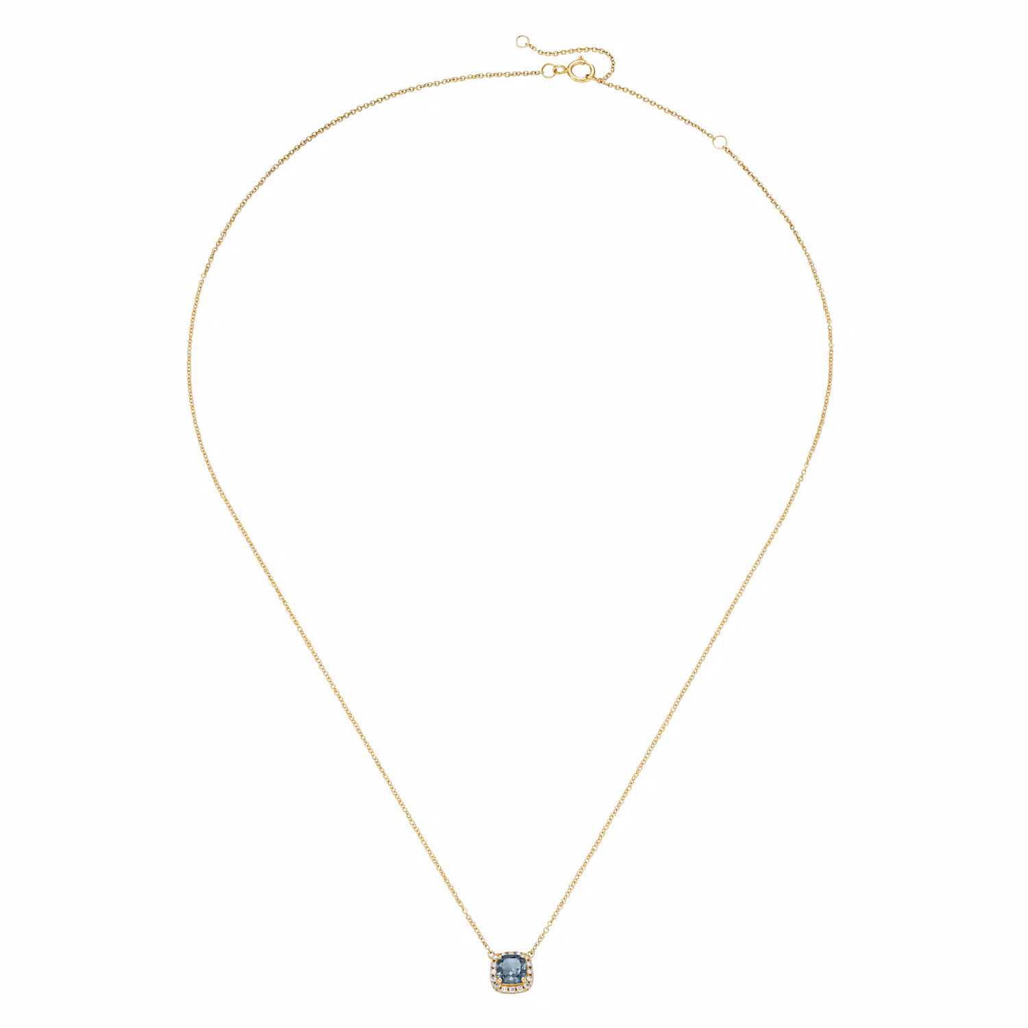 Collier Edelstein & Brillanten, Gold 585