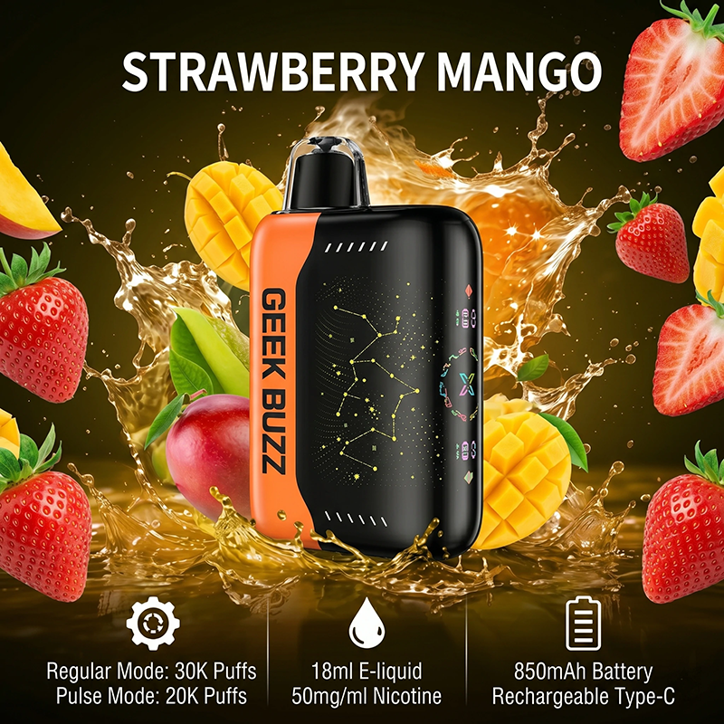 GEEK BUZZ Strawberry-mango 25K-30K Puffs