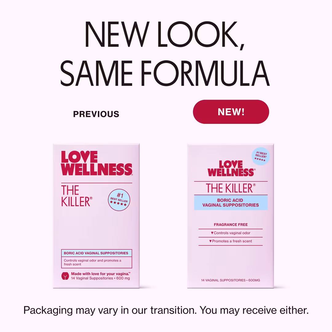 Love Wellness  The Killer: Boric Acid Vaginal Suppositories