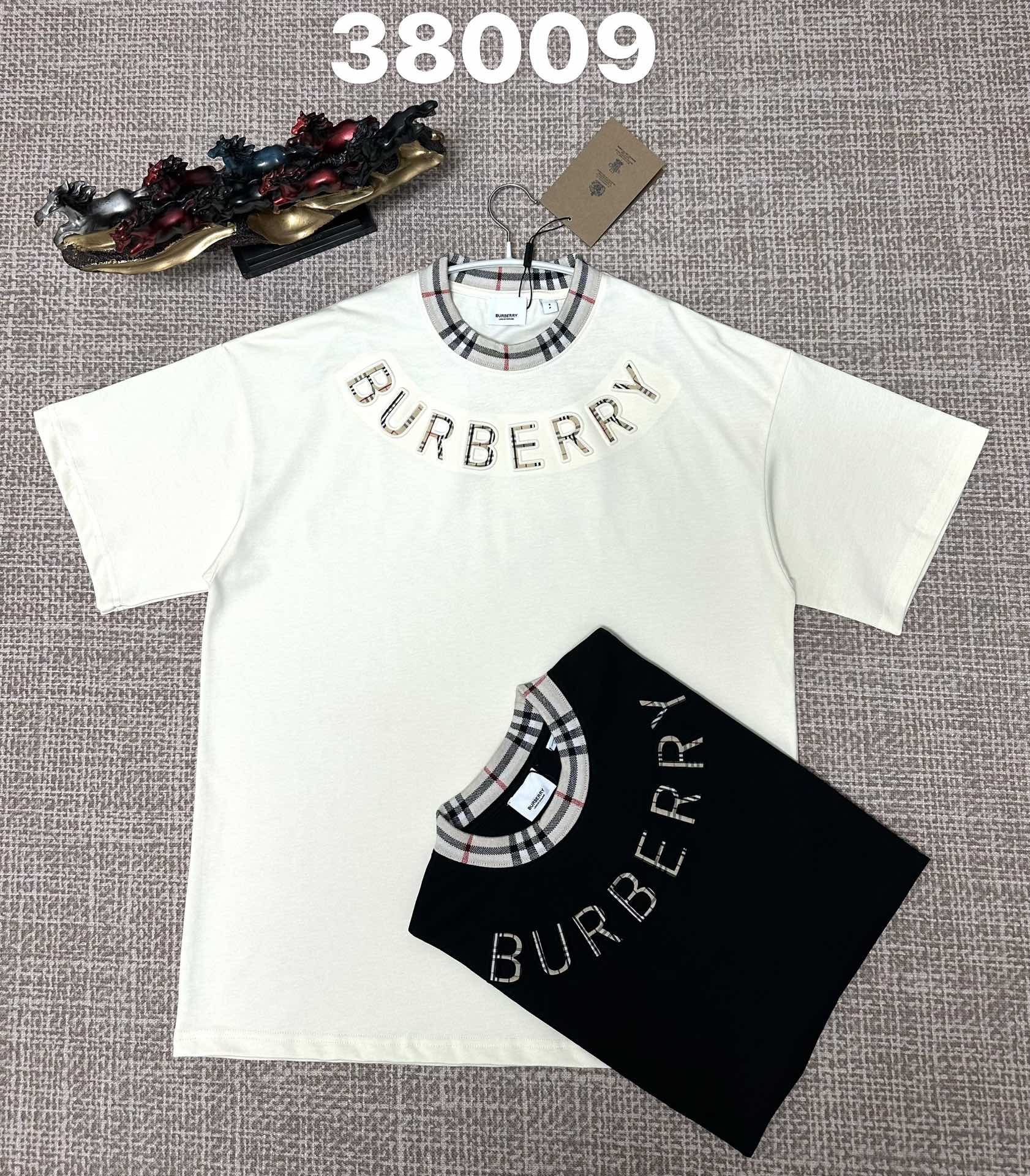 Burberry Check TB Monogram Logo T-Shirt