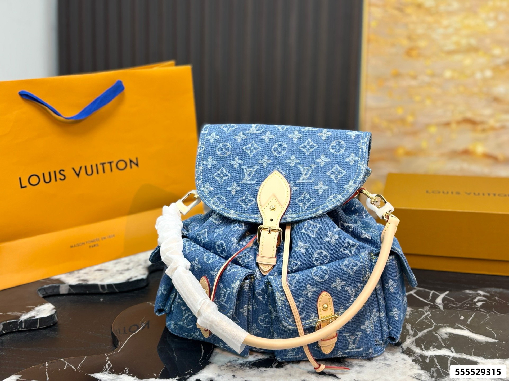 LV Denim Christopher PM Backpack
