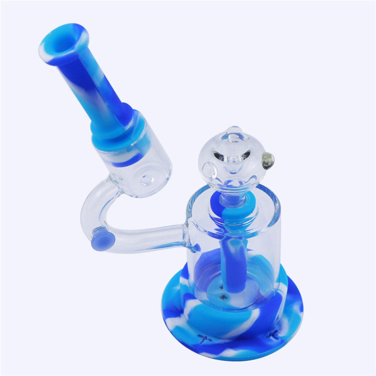 8 Microscope LED Luminous Silicone Dab Rig