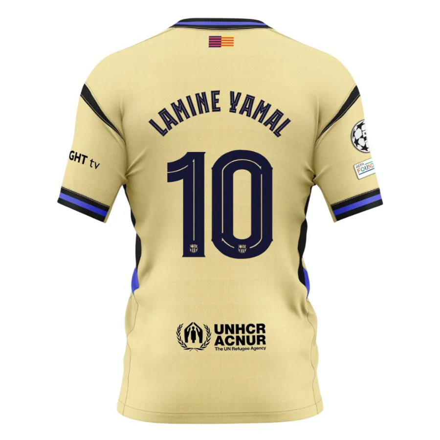 Lamine Yamal 10 Barca Away Jersey Men 2025 2026