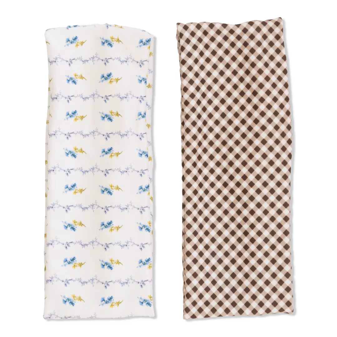 Wet Brush  Wet Brush x Hill House Brown Gingham and Bluebell Waltz Headwraps 2ct