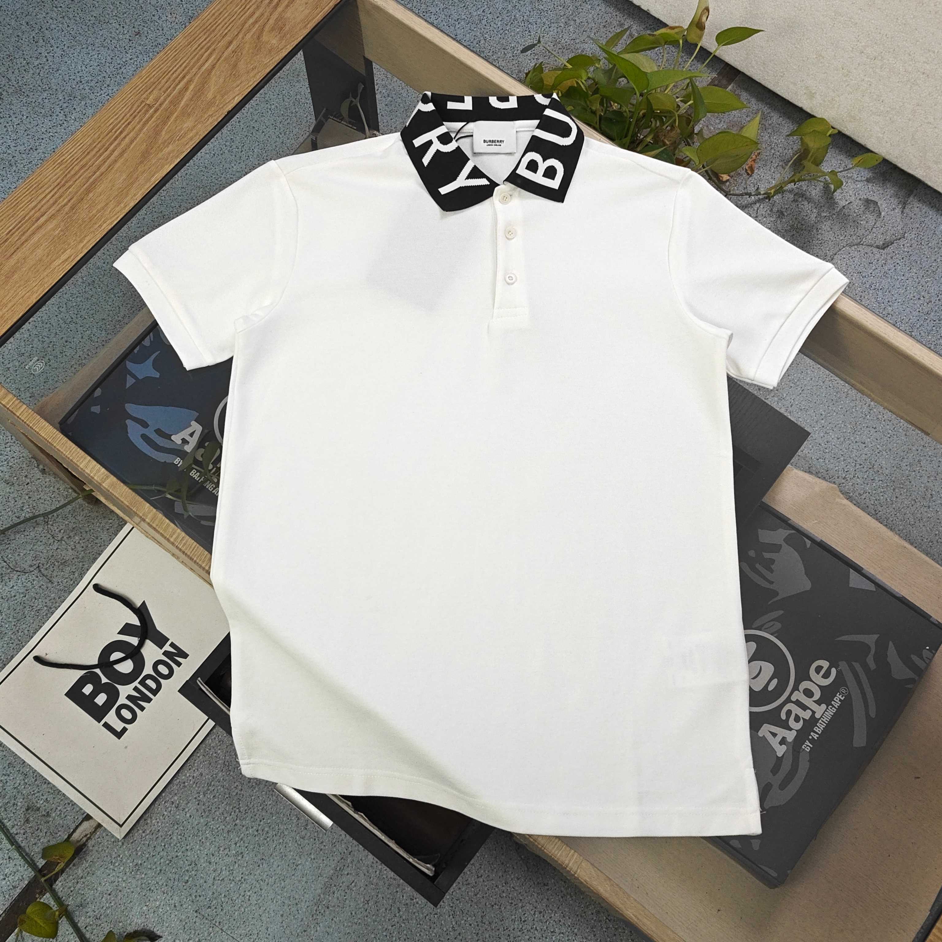 Burberry Vintage Check Collar Polo Shirt