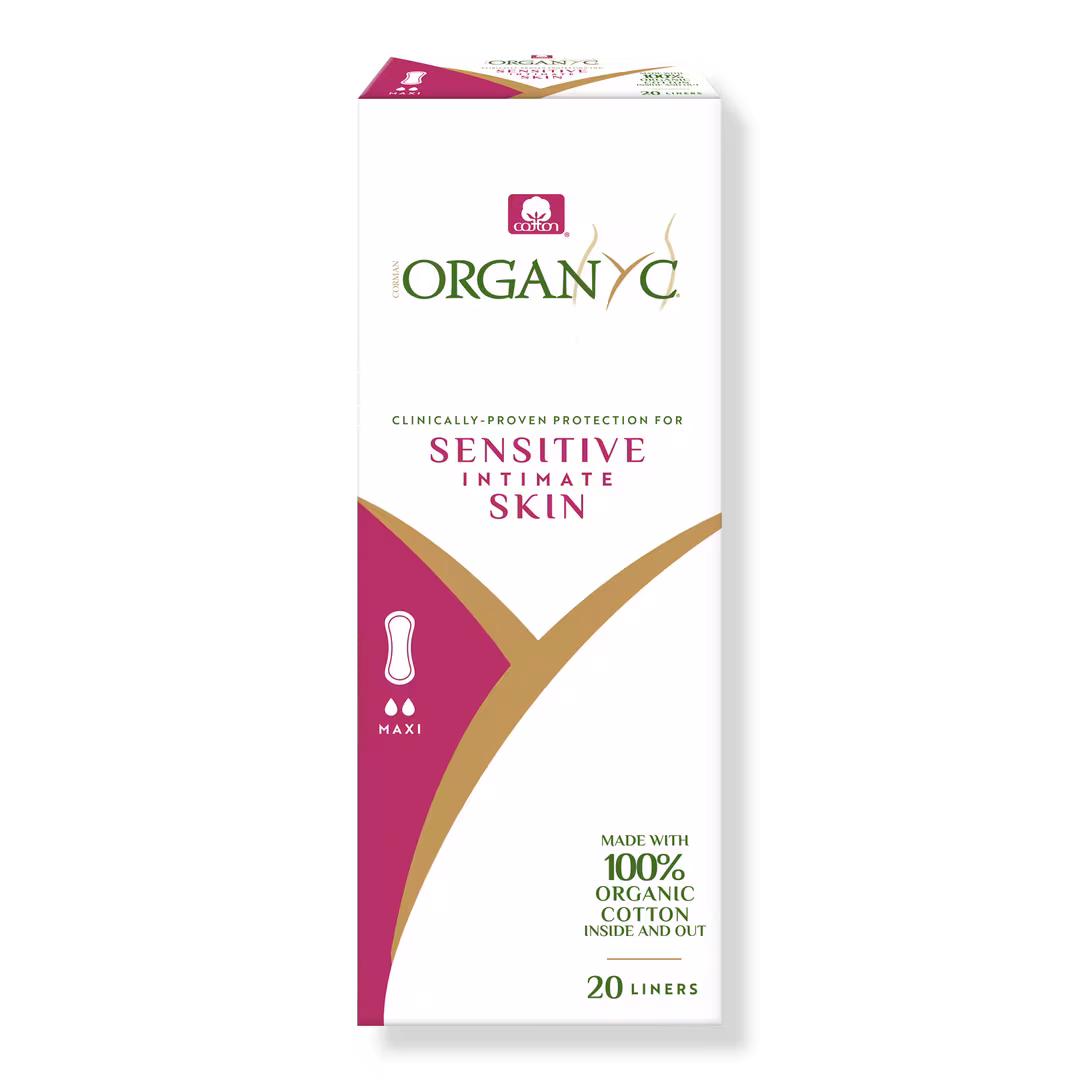 Organyc  100% Certified Organic Cotton Panty Liner, Maxi Flow