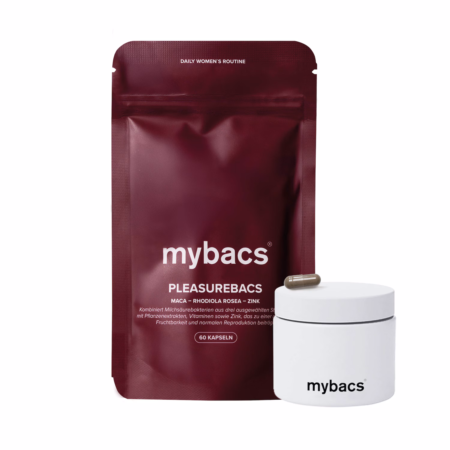 Pleasurebacs® – Maca, Rhodiola & Zink