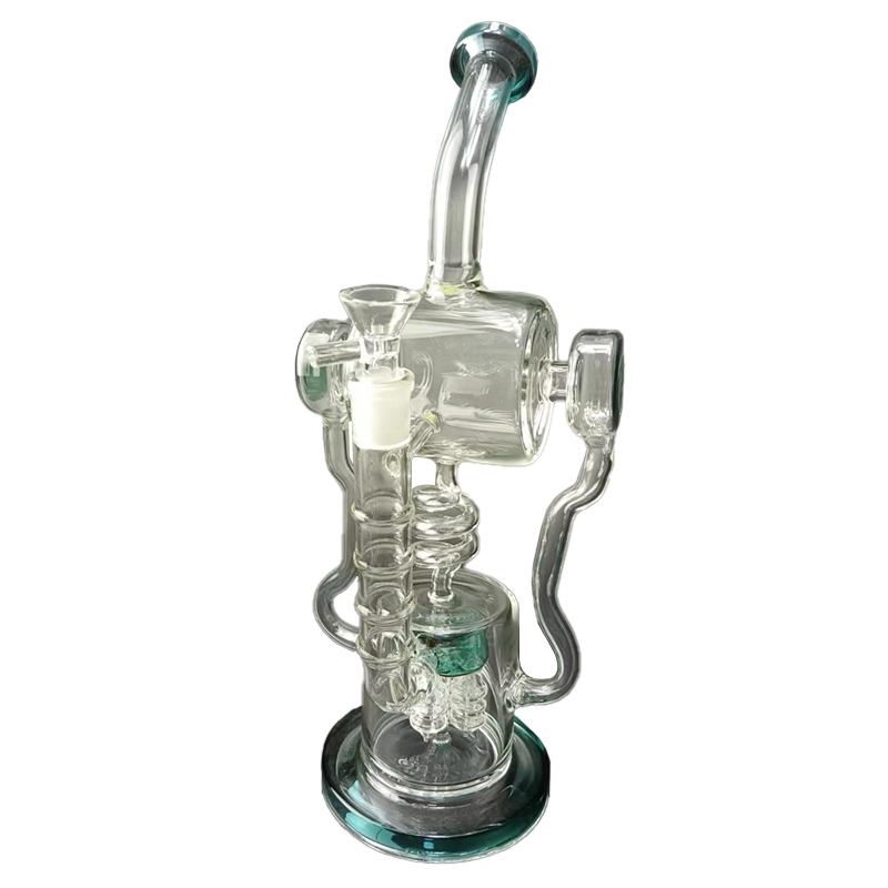 15 Spiral Coil Recycler Bong