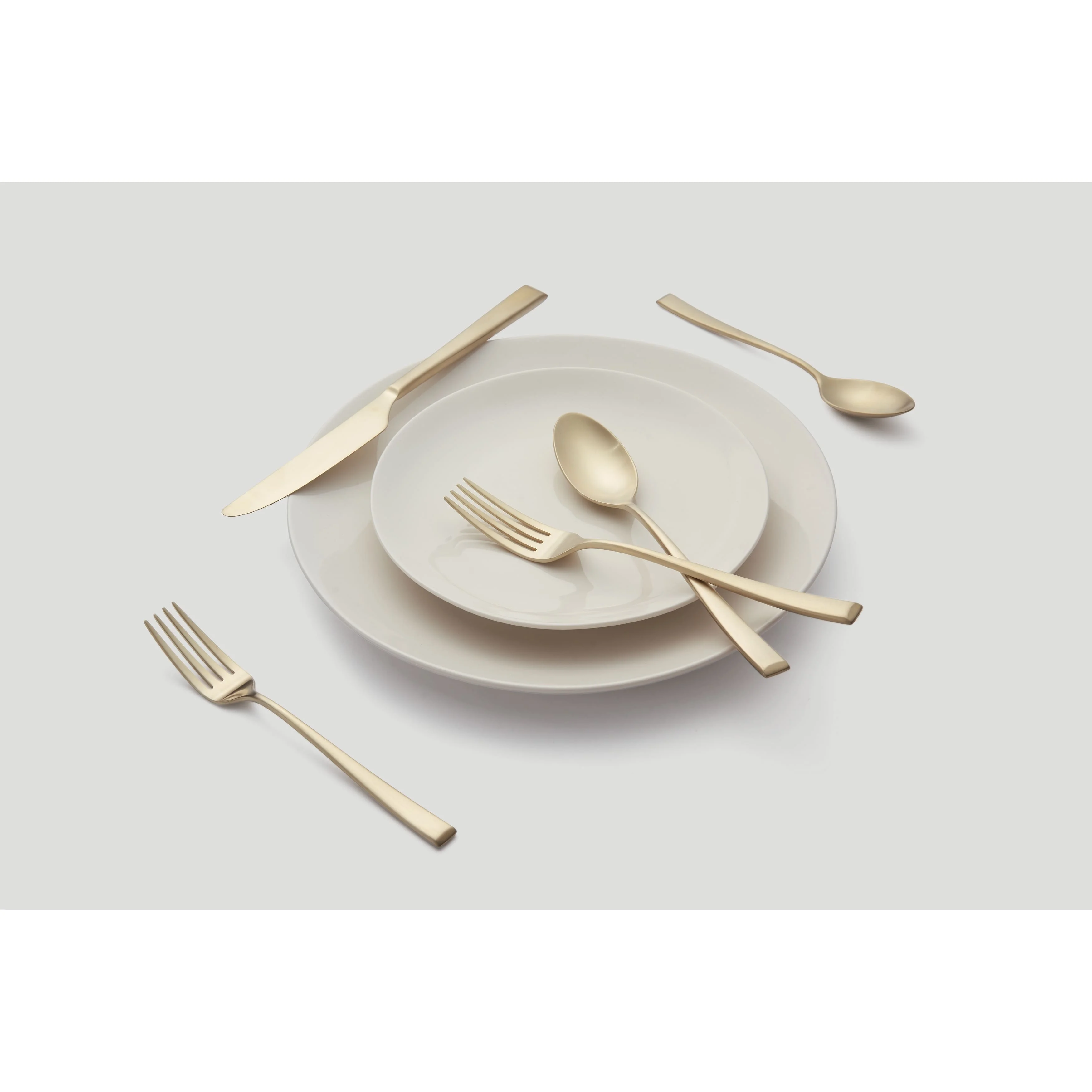 CAMBRIDGE Silversmiths Marlise Champagne Satin 20-Piece Flatware Set, Service for 4