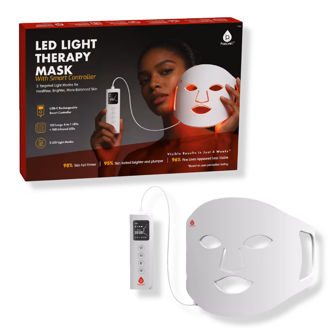 PURSONIC  LED Light Therapy Mask with Smart Controller