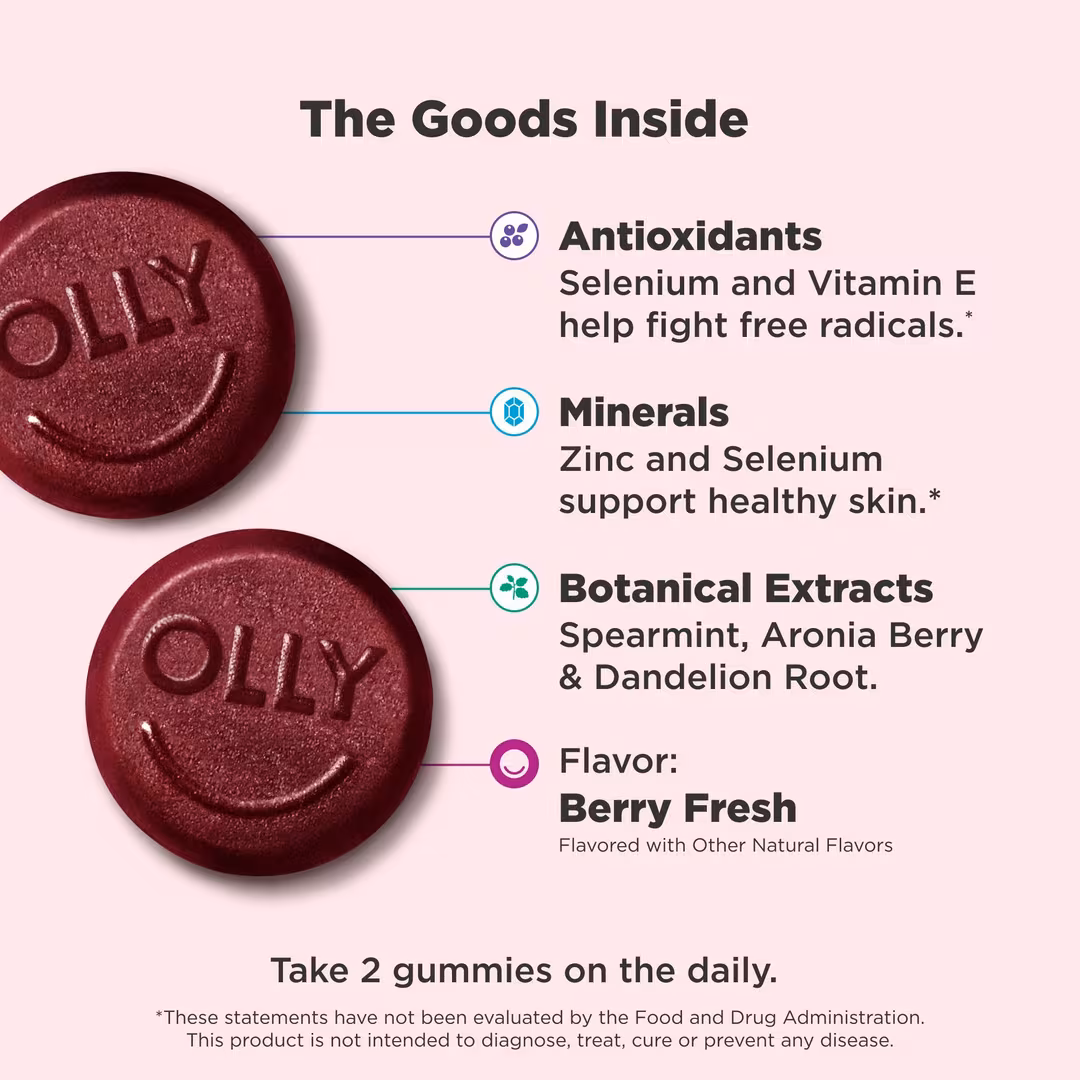 OLLY  Flawless Complexion Gummy Supplement with Antioxidants
