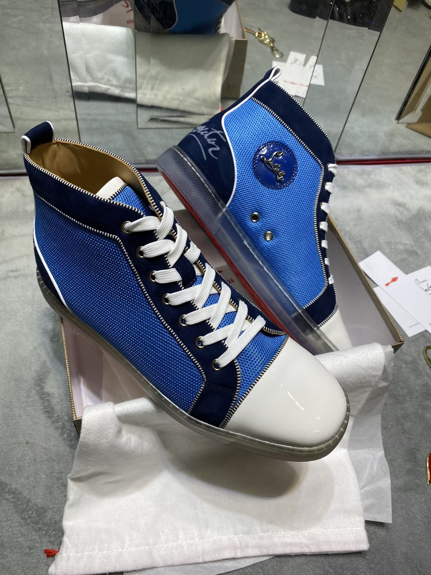 Christian Louboutin Red bottom High-Top - CCSHOES