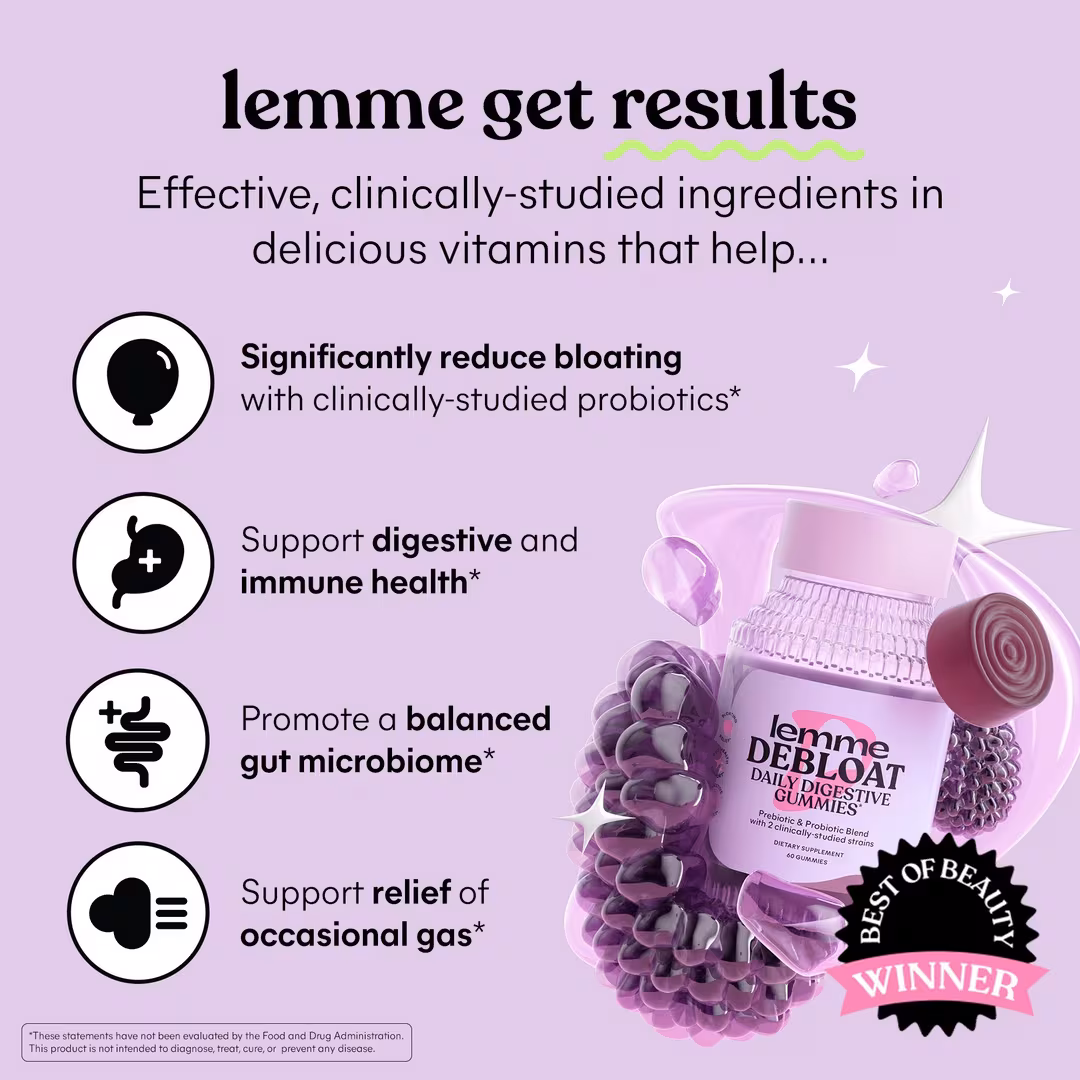 Lemme  Debloat: Daily Digestive Gummies