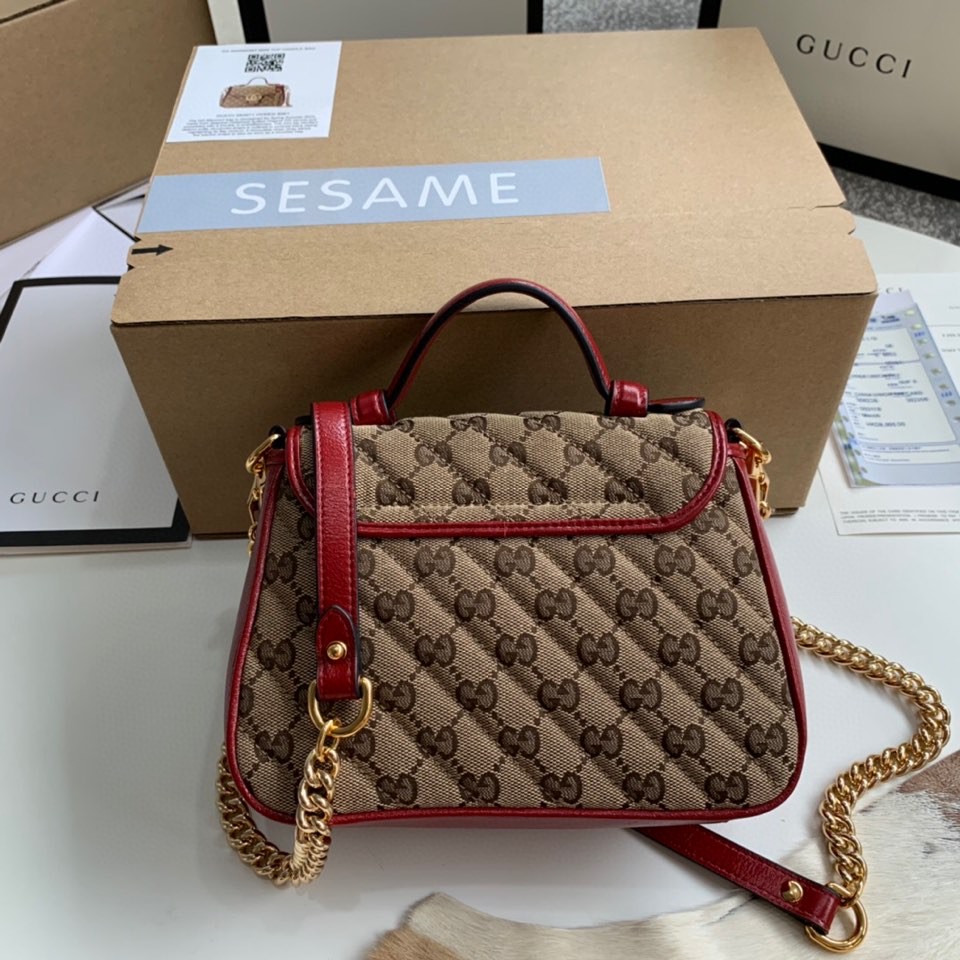 Gucci GG Marmont mini top handle bag 583571
