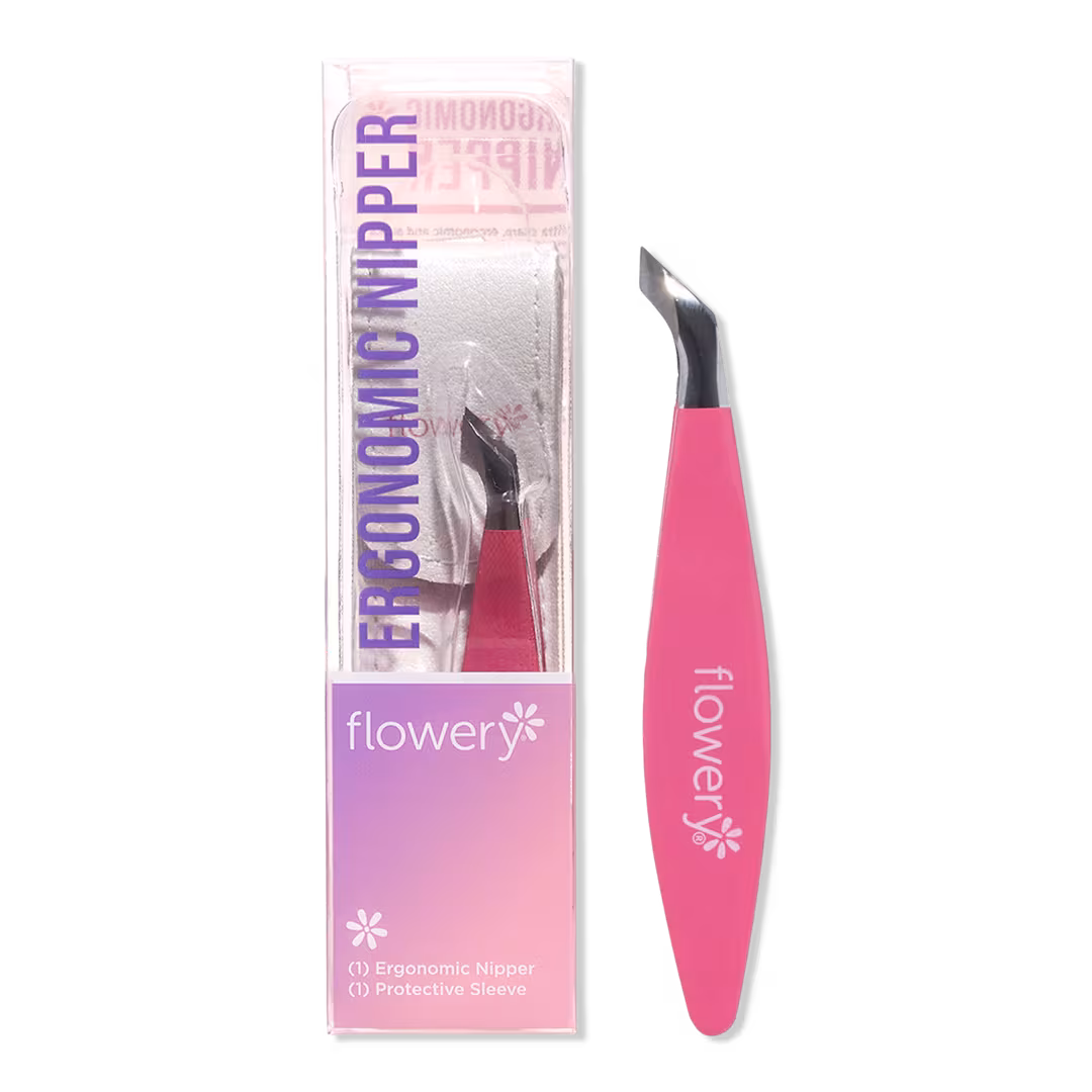 Flowery  Ergonomic Nail Nipper with Precision Blades & Storage Case