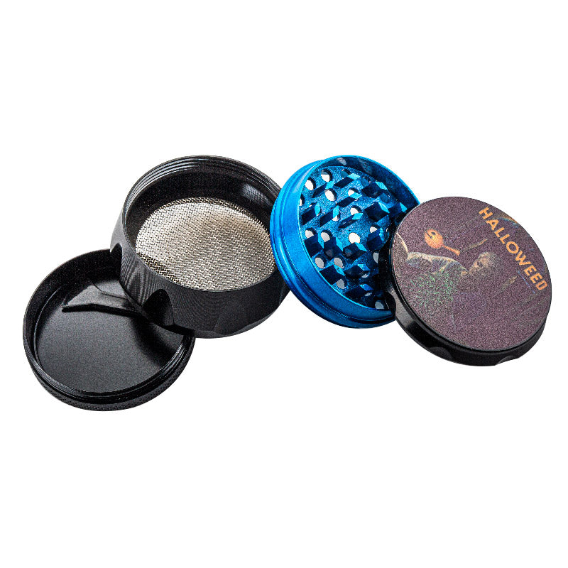 Halloweed Theme Zinc Alloy Herb Grinder 4 Piece