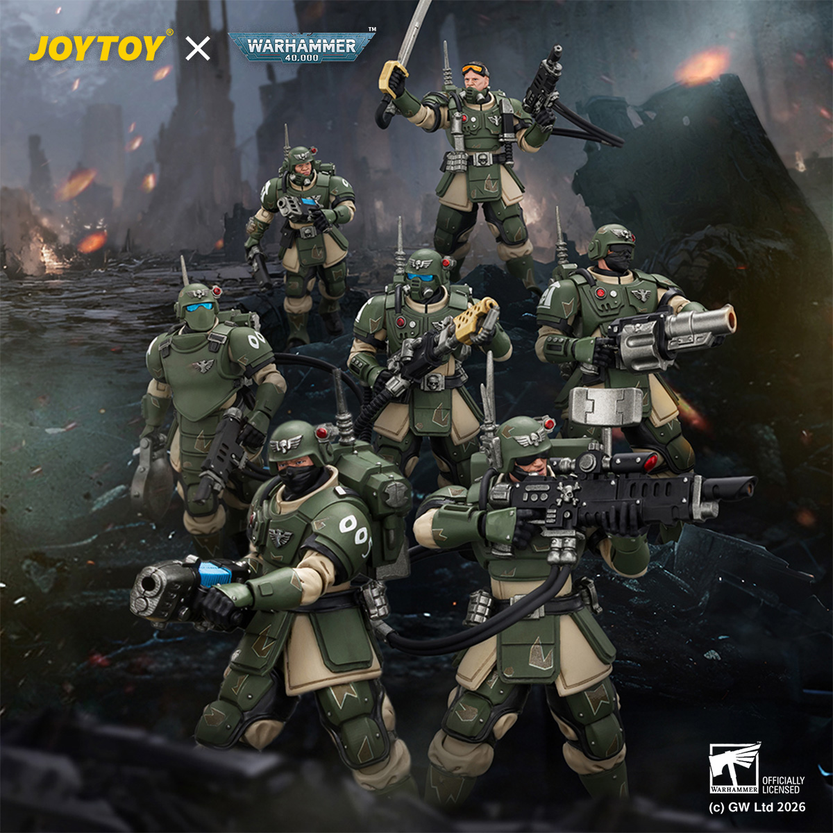 JOYTOY Warhammer 40,000 Astra Militarum Kasrkin - JOYTOY WORLD
