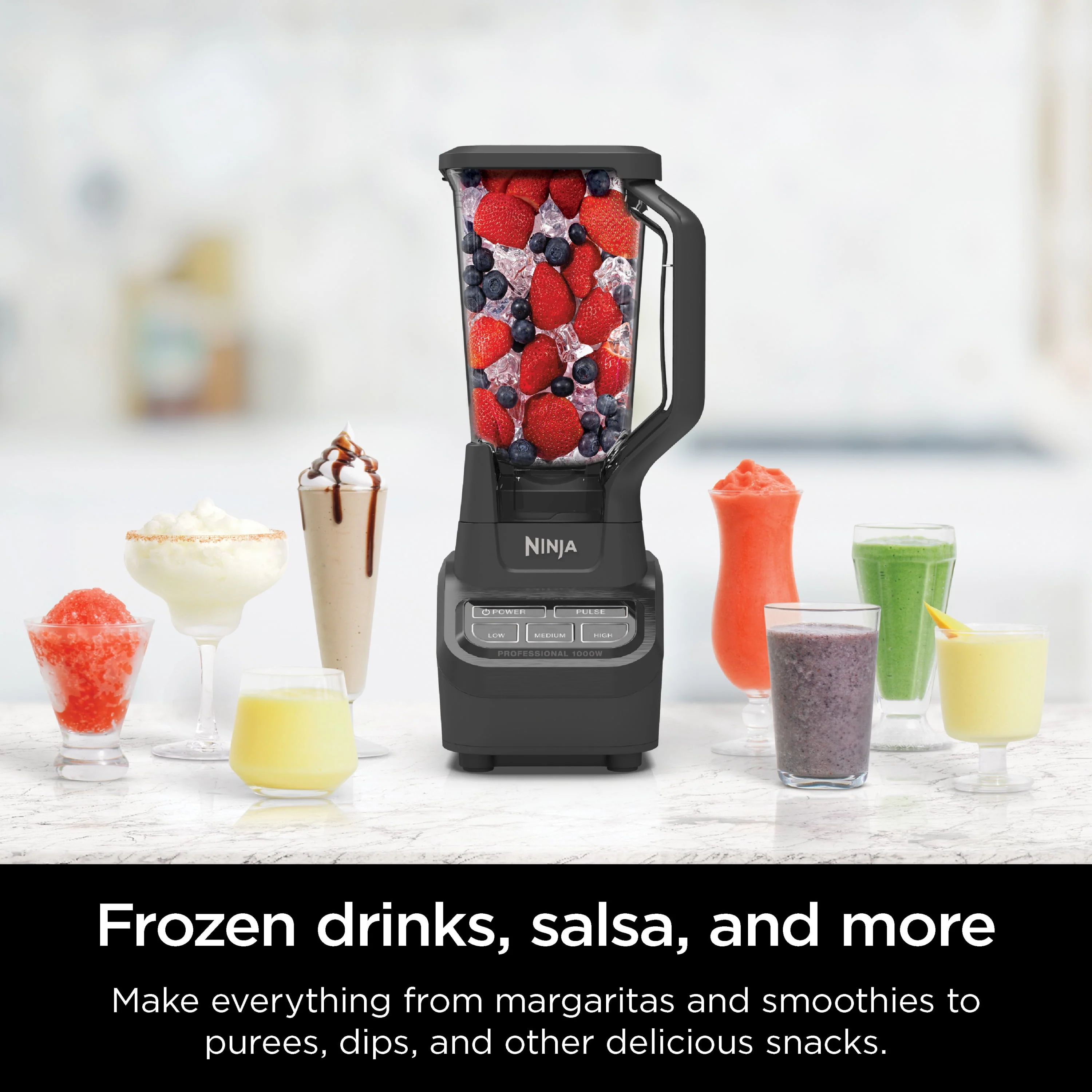 Ninja® Professional Blender 72 oz.* XL Total Crushing® Pitcher, 1000 Watt Power