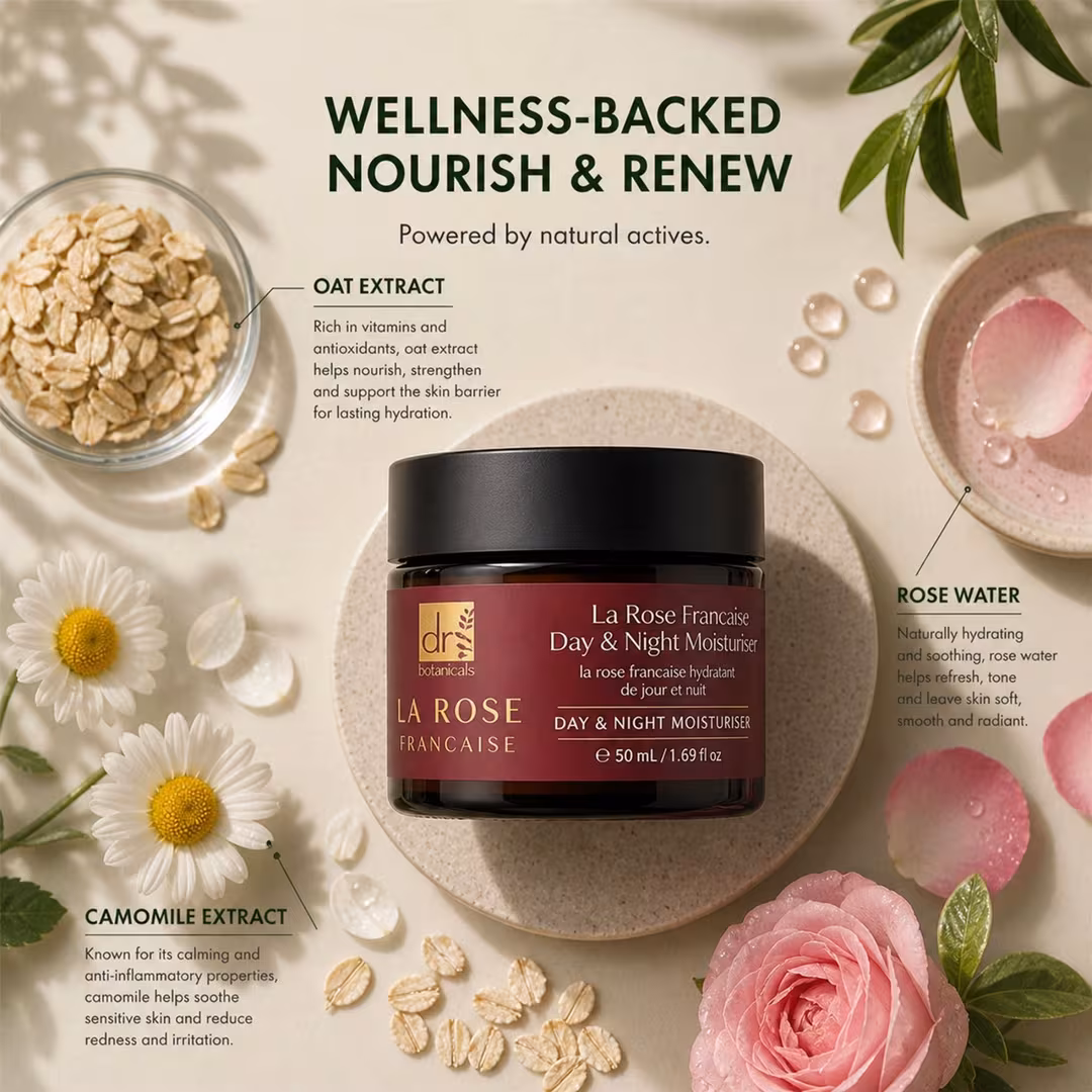 Dr Botanicals  La Rose Francaise Day & Night Moisturiser