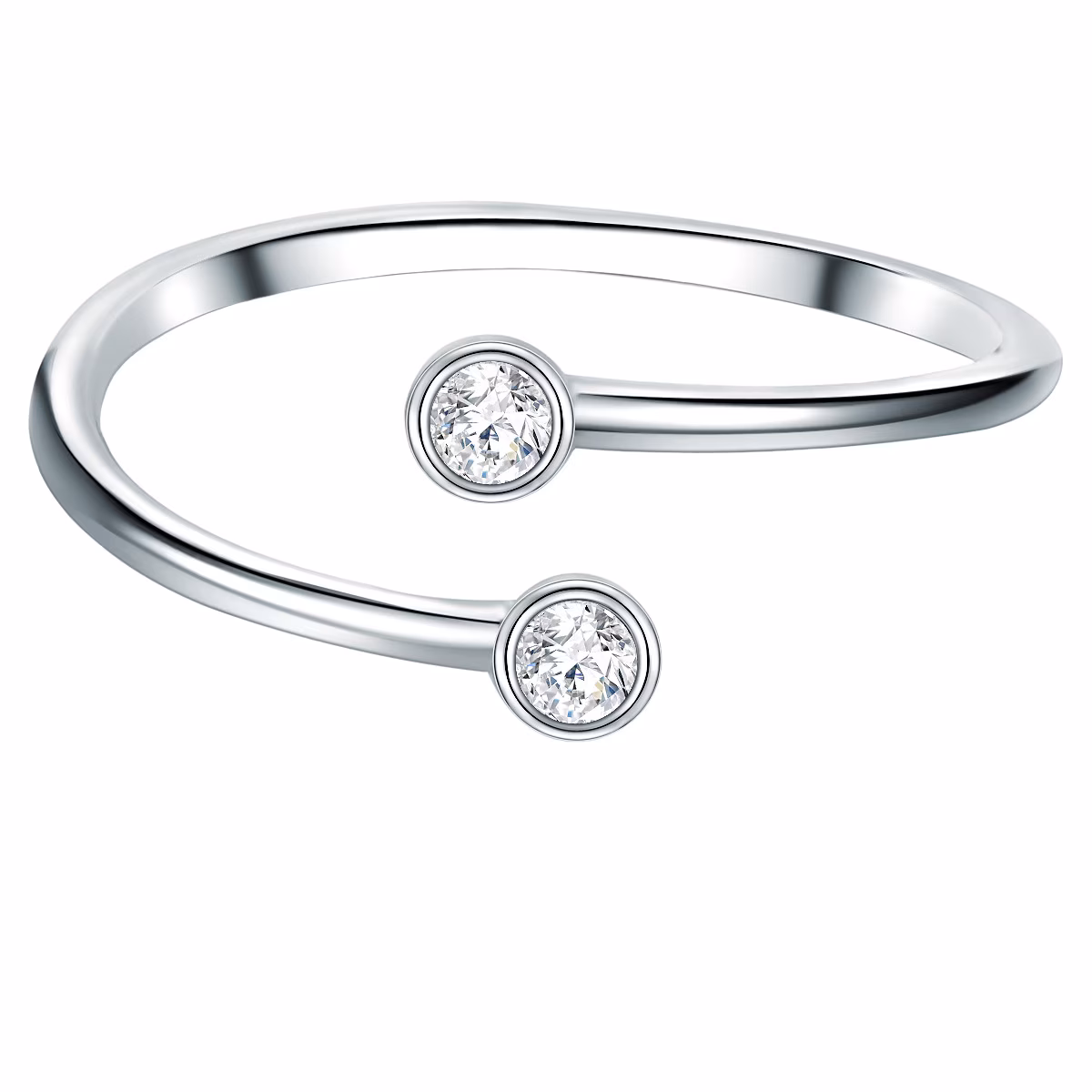 Ring Sterling Silber Zirkonia in Silber