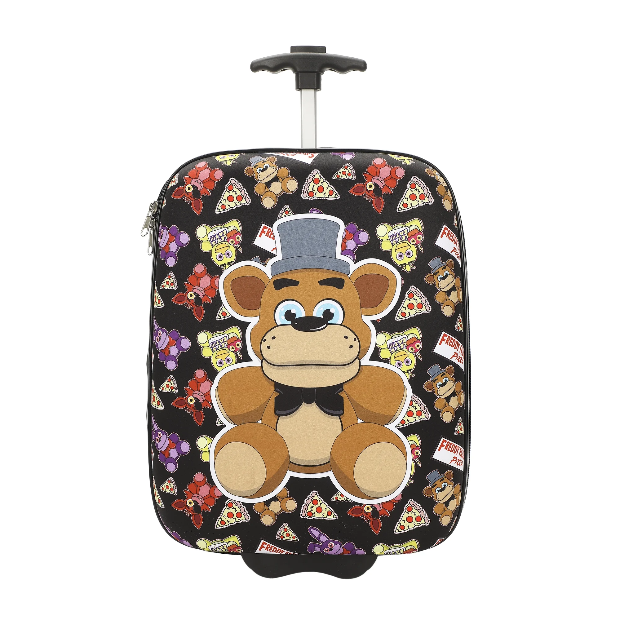 Five Nights At Freddy's Freddy Fazbear Character Print 2-Piece Youth EVA Wheeled Luggage & Travel Backpack Set
