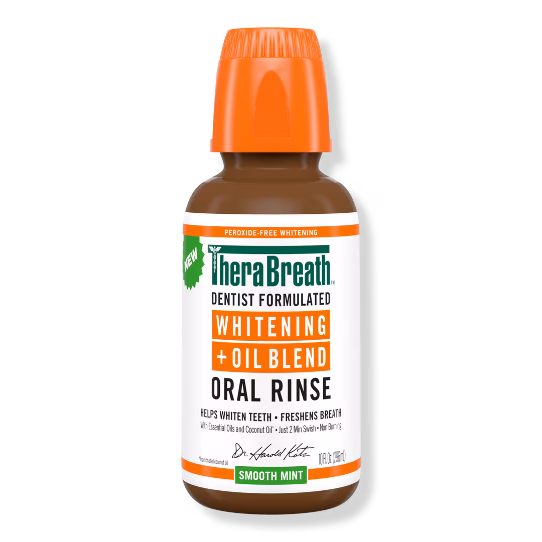 TheraBreath  Whitening Oil Blend Oral Rinse Smooth Mint